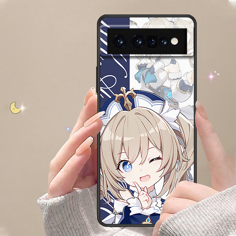 适用于谷歌Pixel 6Pro手机壳卡通防摔8Pro二次元原神创意Q版可爱7Pro时尚5a简约4XL高颜值男女款定制保护套 - 图1