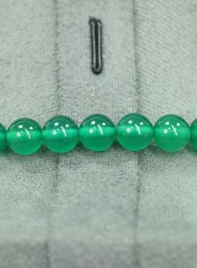 8MM 绿玉髓项链 925纯银平安扣 经典款