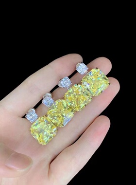俏立锆石经典925纯银女耳钉