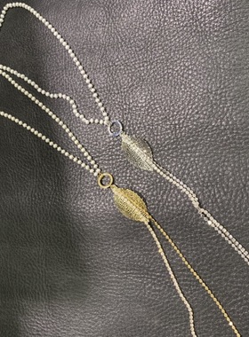 树叶流苏韩版现货吊坠项链