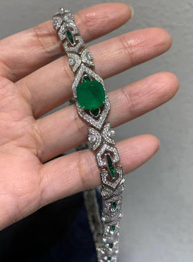 佟丽娅同款925纯银锆石项链