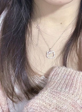 9.9六件项链超值蝴蝶爱心新款幻彩设计高级ins轻奢小众学生锁骨链