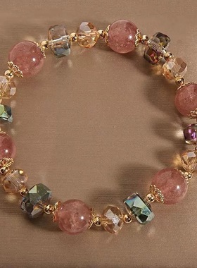 2025 新款串珠爆款批发串珠手链女简约时尚水晶手串送同学闺蜜礼