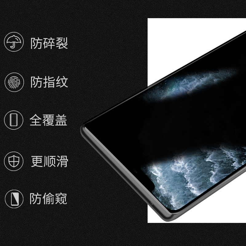 适用iphone11钢化膜防窥苹果11pro防窥膜xr全屏7/8p覆盖6s防摔11promax手机膜防偷窥ip11maxpro防窥视xs贴膜-图3