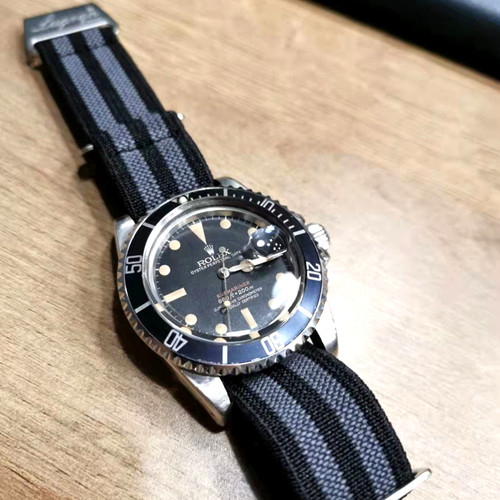 新颜色进化版Lugran弹性尼龙NATO降落伞表带20/21/22潜水复古表带 - 图2