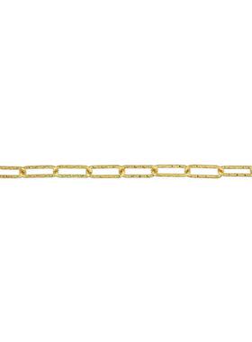 Amour Fancy Paperclip链项链黄色镀纯银18