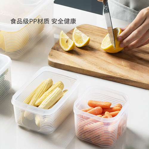 透明面团发酵盒冰箱保鲜盒面包周转箱加厚密封收纳盒带盖厨房家用 - 图0