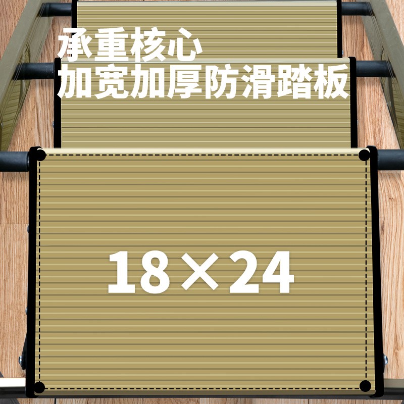 室内折叠人字梯家用小梯子家庭用加厚铝合金楼梯二三步多功能花架 - 图1