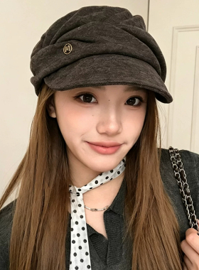 2026新款复古显脸小女款贝雷帽
