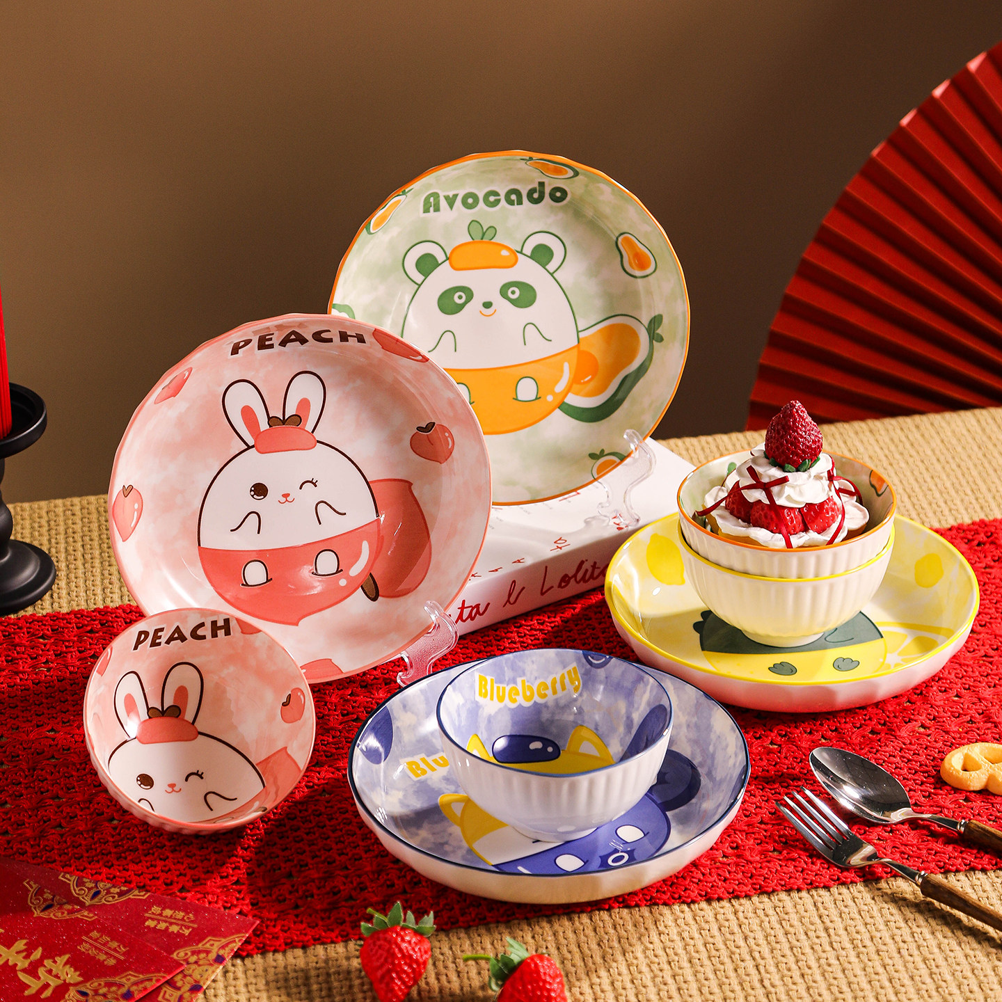 高颜值陶瓷盘餐具碗盘饺子盘饭盘菜盘子家用宿舍公寓女生个性瓷盘,淘宝优惠券,粉丝福利购,淘宝优惠卷