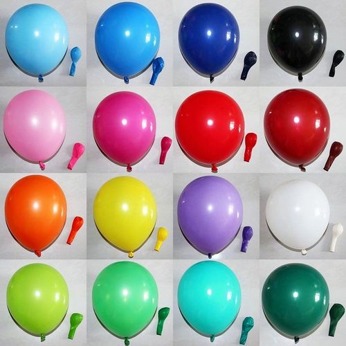 5寸10寸圆形哑光气球加厚马卡龙200个装婚庆装饰布置生日派对装饰 - 图0
