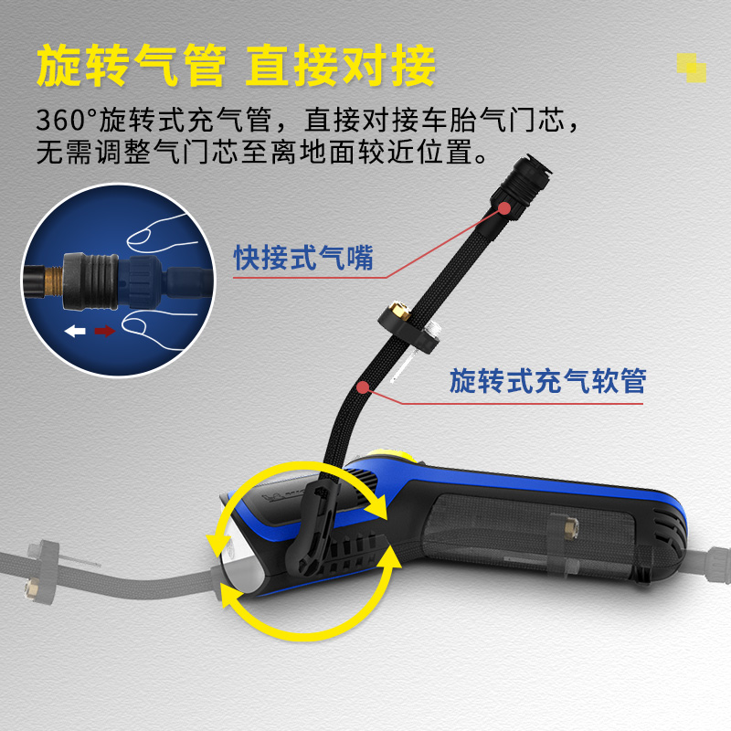 米其林车载充气泵无线锂电便携式电动汽车用轮胎打气大功率充气宝
