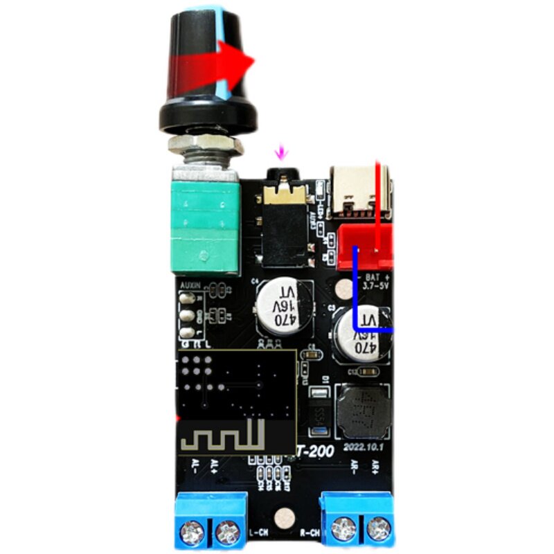 蓝牙版 3.7V~5V单节锂电立体双声道功放板模块音响改装大功率主板,淘宝优惠券,粉丝福利购,淘宝优惠卷