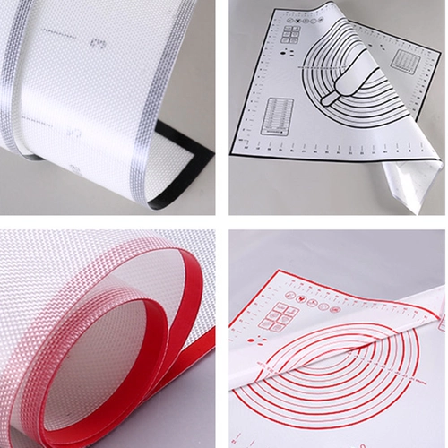 Силиконовый коврик для замешивания, фондан со шкалой