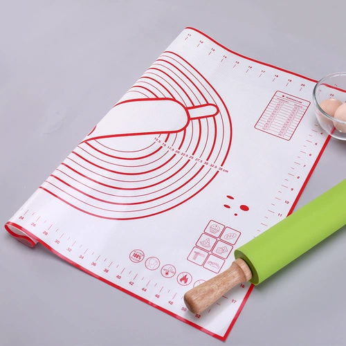 Силиконовый коврик для замешивания, фондан со шкалой