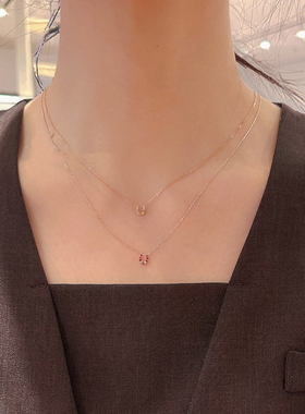 马上钻钱～日系圣诞限定同款复古小众U形马蹄项链/手链s925银镀金