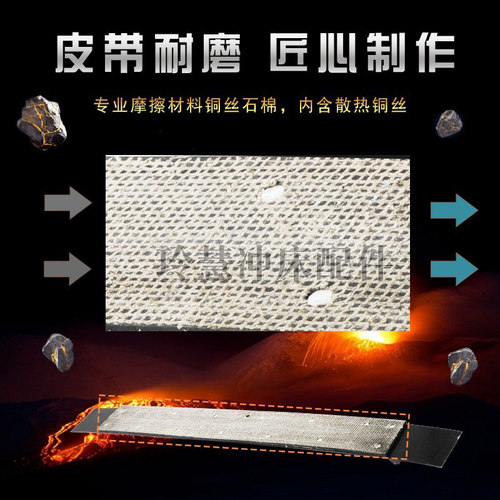 冲床配件6.3T-200T刹车带摩擦带刹车皮带制动片浙锻朝阳上海扬力 - 图1