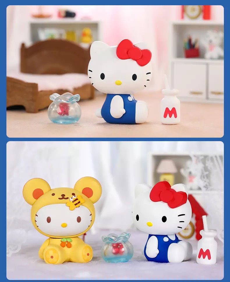 正品POPMART泡泡玛特hellokitty凯蒂猫45周年系列手办公仔盲盒 - 图1