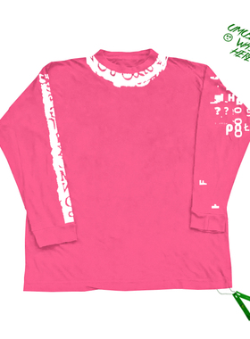 雾都记忆2024新款原创个性别致图案圆领长袖T恤街头风long sleeve