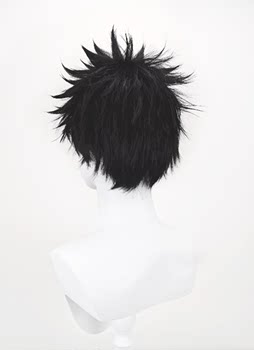Uchiha Obito cos wig ຫນ້າກາກ Naruto A Fei Arrancar ເຮັດດ້ວຍມືສີດຳ ຮູບຮ່າງປີ້ນກັບທ້ອງສູງ