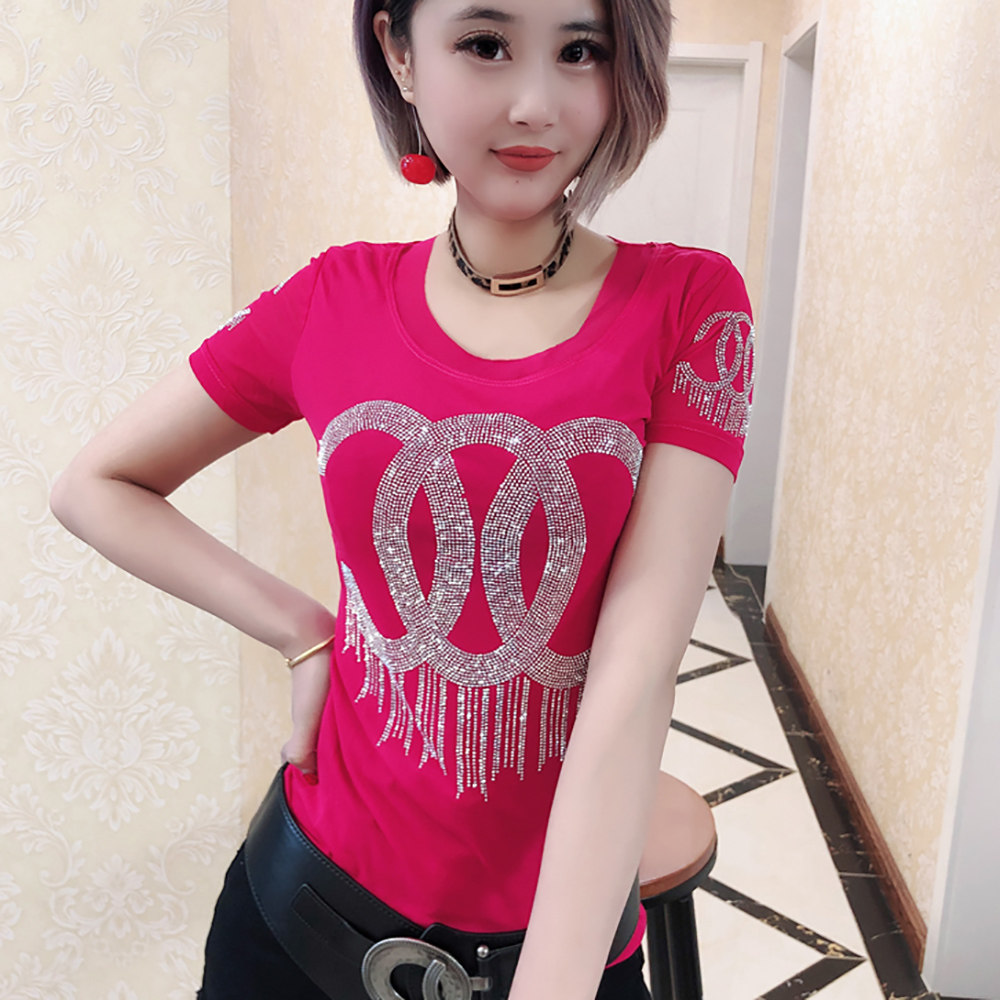 欧货蕾丝衫女半袖洋气2020夏季t恤 承裳韩T恤