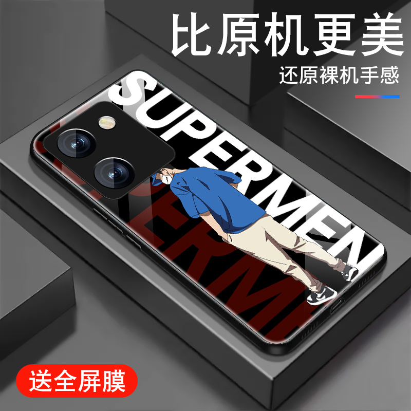 黑衣少年适用魅族21手机壳meizu20pro新款18钢化玻璃18spro潮牌男17防摔个性全包16thplus硅胶创意薄保护套 - 图0