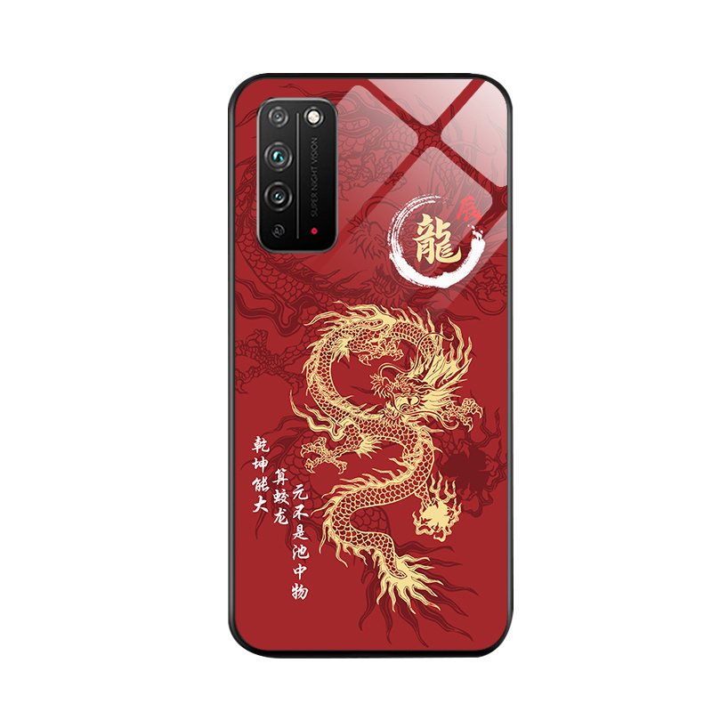 中国龙适用华为荣耀x10手机壳男honor9xpro新年8xmax钢化玻璃9青春版国潮v9play本命套防摔硅胶2024高级外壳 - 图3