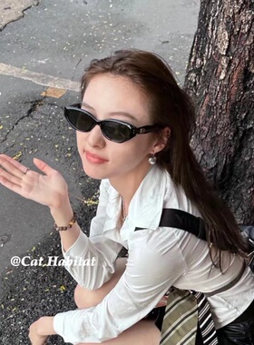 roco不规则猫眼复古方圆脸太阳镜