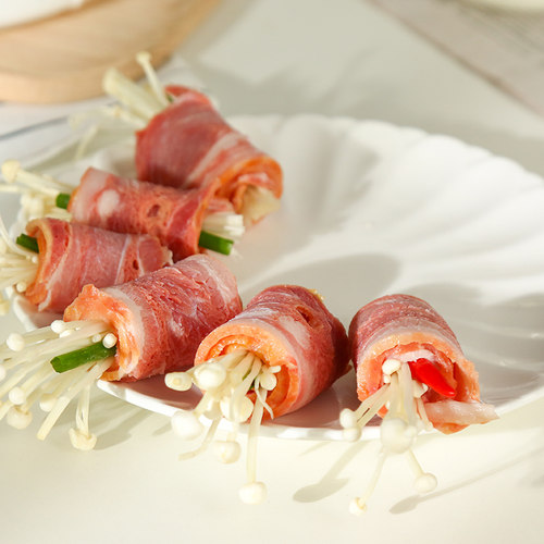 名佑培根250g  手抓饼三明治火锅猪肉片家庭装  只发福建 - 图1