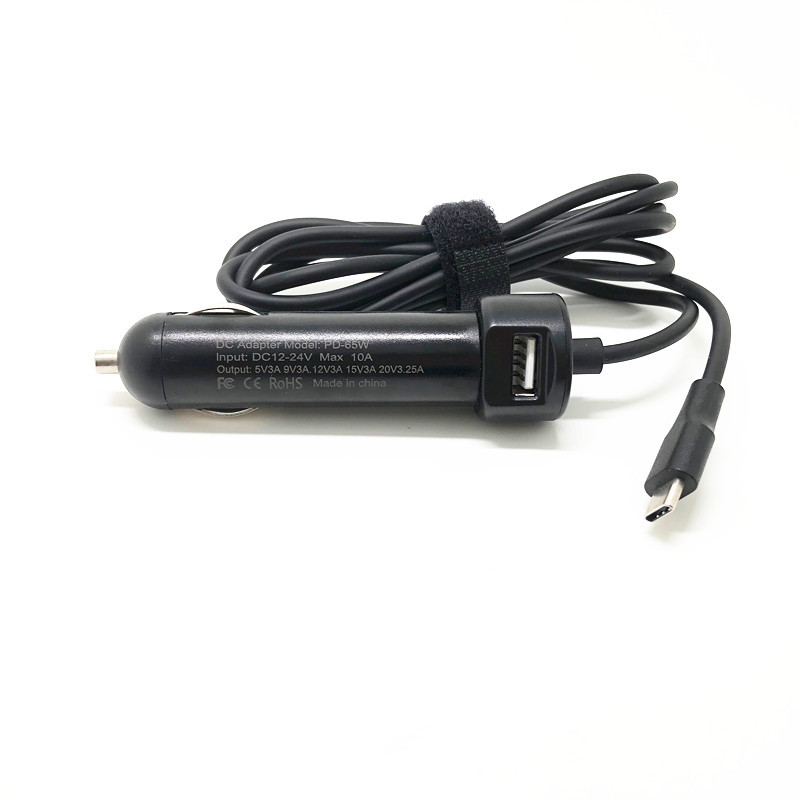 联想2020款小新Air14 Pro13 USB-C65W车载充电器Type-C电源适配器 - 图0