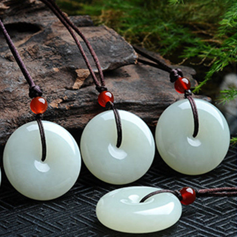 新疆金丝玉证书平安扣羊脂白国庆节生日礼物特大号50mm迷你款18mm,淘宝优惠券,粉丝福利购,淘宝优惠卷