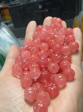 天淼玉器金丝玉南瓜散珠手链串