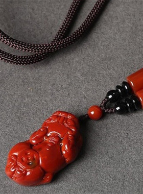 天淼玉器情侣款玛瑙貔貅