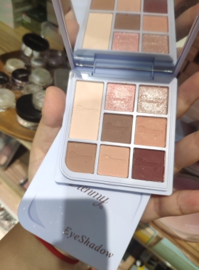 正品黛樱美8色眼影盘空灵微光服帖不飞粉微珠光妆容爆闪眼影盘