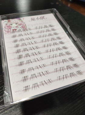 正品苑小琪【清泉·棕】夜莺冷棕色清透妈生感假睫毛百搭下睫毛
