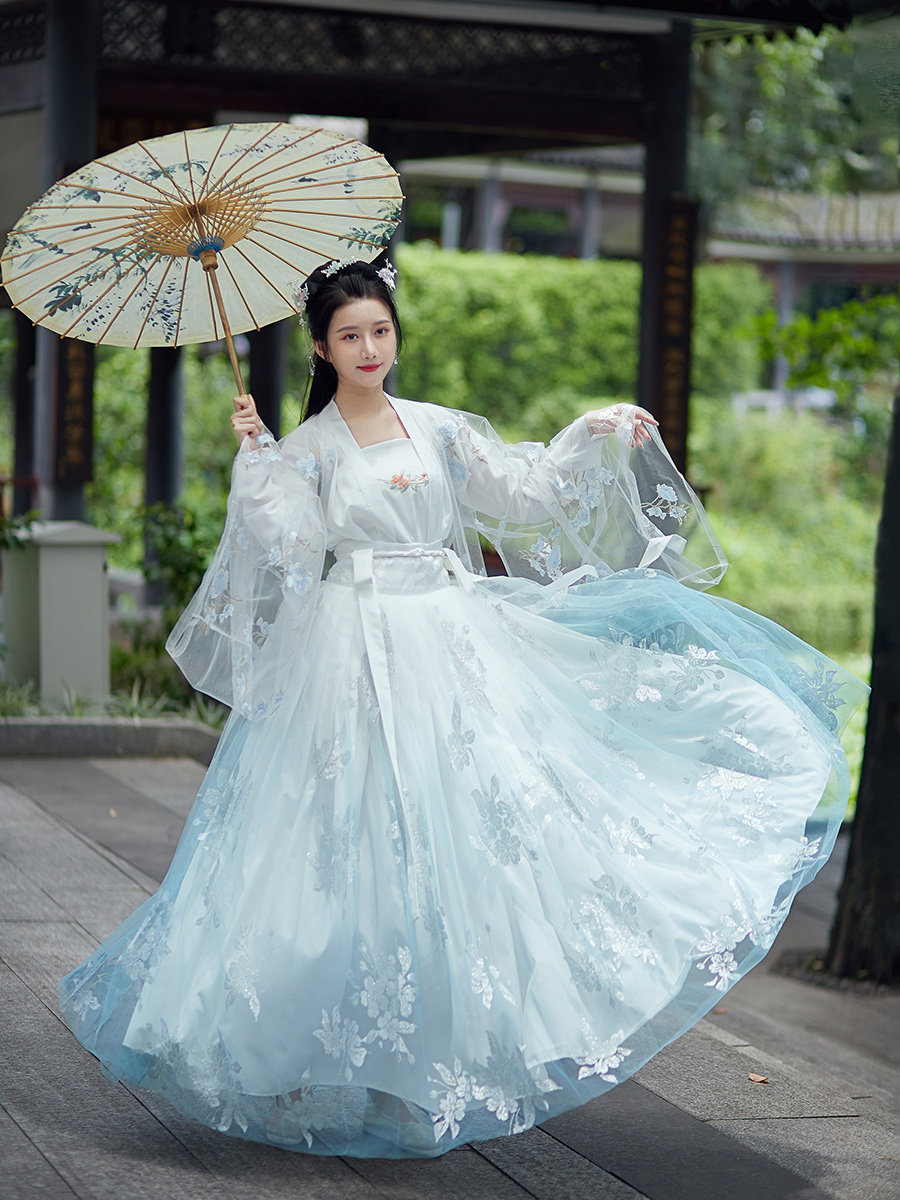 古装正品原创白菜夏季仙气飘逸汉服 宝朵妮汉服