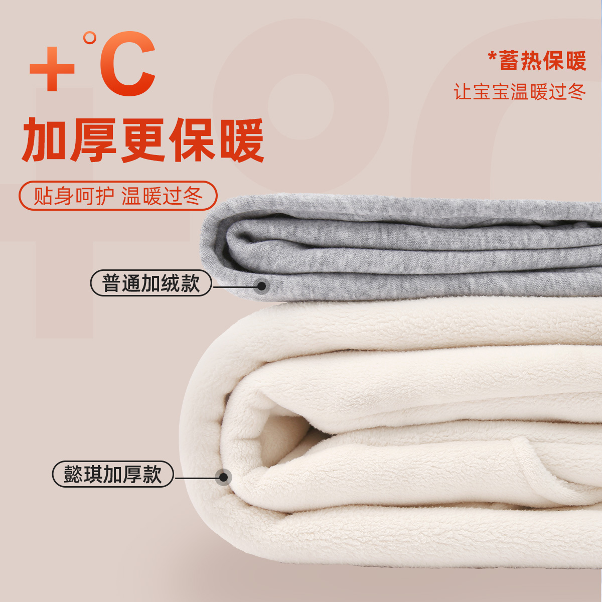 宝宝长裤加绒冬季儿童棉裤冬装小童童装男童裤子加厚女童保暖棉裤 - 图2