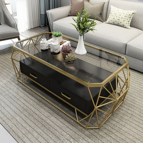 Мелковой столик с нордическим стилем современный минималистский кофейный столик гостиная гостиная дома маленькая квартира Стекло мраморная светиль