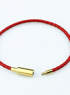 递福情侣纯牛皮时尚潮流3D手链