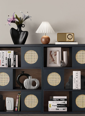 2025新款新趋酒柜黑白套装摆件