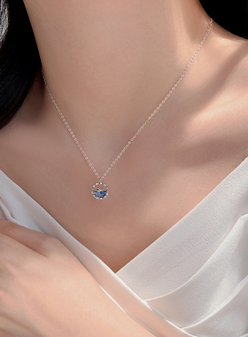 项链今生有你此生无憾锁骨链钛钢