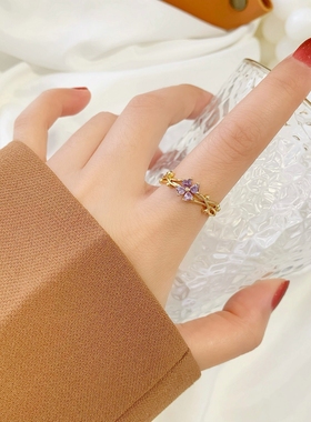 30包邮开口戒指18k真金电镀