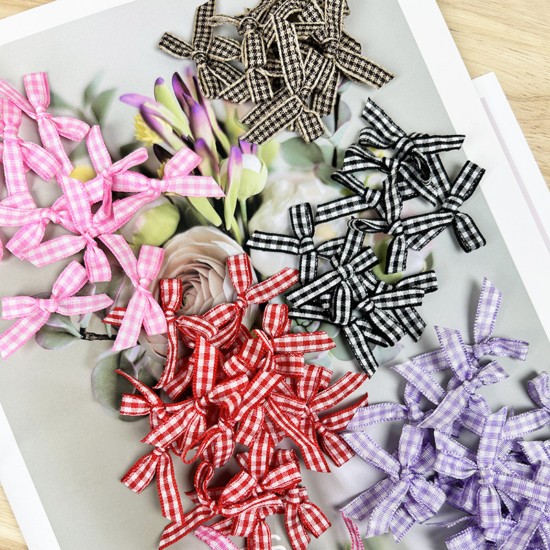 dly格子蝴蝶结 手工编制配件发卡花边夹发饰饰品礼品礼盒装饰辅料,淘宝优惠券,粉丝福利购,淘宝优惠卷