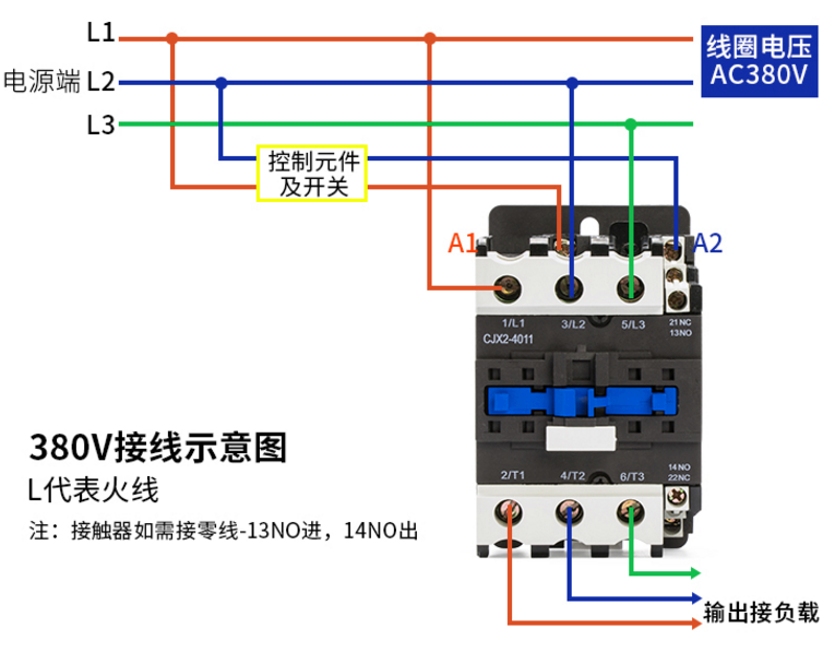 工厂促销交流接触器CJX2 4011 5011 6511 8011 951 银点品质 包邮 - 图0