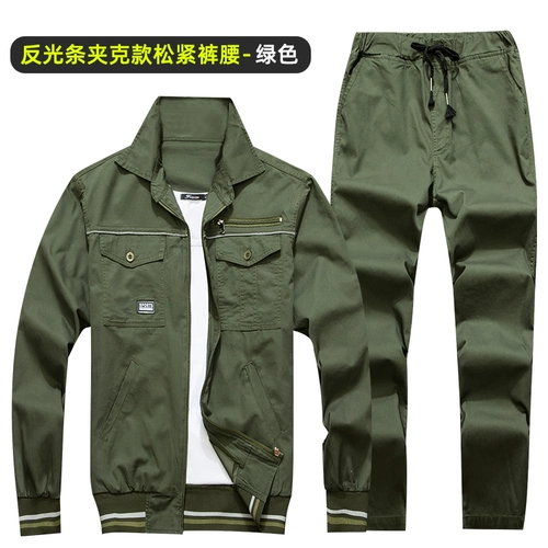 Летний тонкий комбинезон, хлопковый комплект, камуфляжный лонгслив для отдыха, рабочая одежда