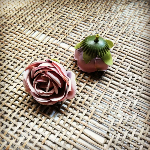 Цветок на запястье, аксессуары, DIY, в цветочек, 4см