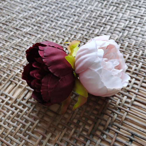 花海大世界森系绢花仿真花花朵花头头饰配件布花花艺  含苞小牡丹 - 图2