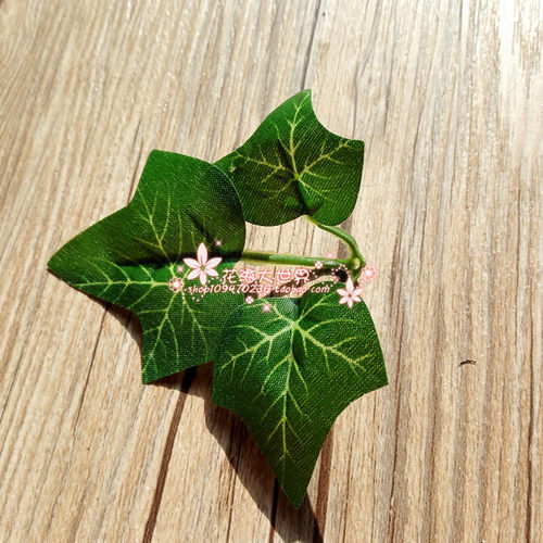 花环材料 森林系仿真叶绿叶diy手工配件花海大世界玫瑰叶一片出售 - 图0