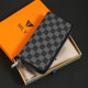 2025 new M LV bag women new women's bag old-fashioned zipper wallet genuine leather men and women universal long clutch bag
