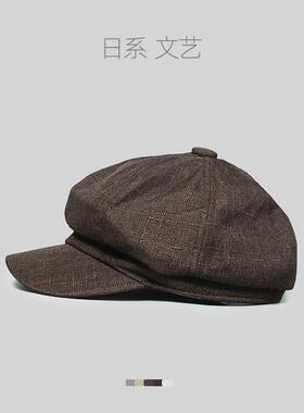 贝雷帽复古文艺百搭八角报童帽子